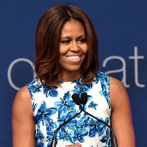 Michelle Obamas Lighter Hair Color Glamour