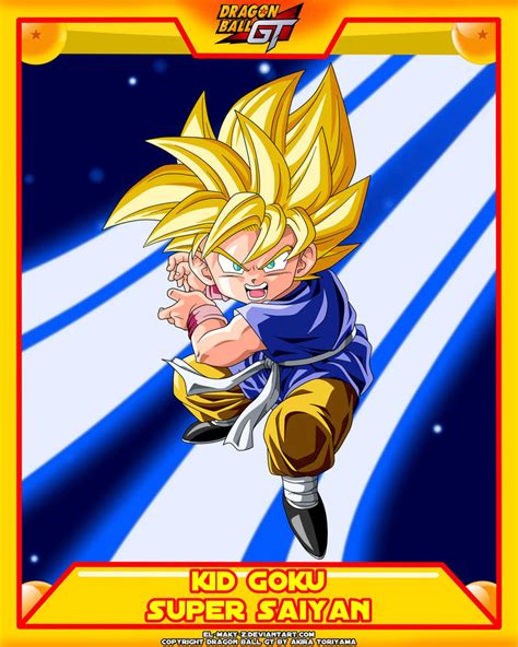 Dbgt Kid Goku Ssj V2 By El Maky Z On Deviantart