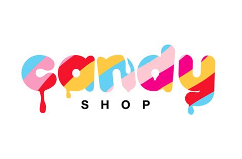 Candy Bar 100 Candy Logo Candy Shop Sweet Logo