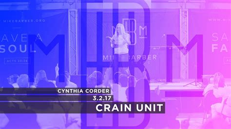 In addition to her private practice, she serves on the board of the dallas bar association and will become the association's 100th president. Crain Unit | Cynthia Corder (3/2/17) - YouTube