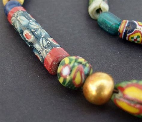 Buy Online View Images And See Past Prices For Egyptian Mosaic Glass Beaded Necklace Late