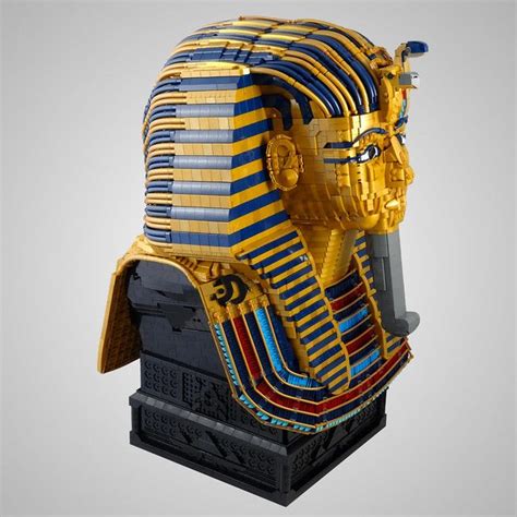 Lego Mask Of Tutankhamun Is A Life Size Wonder Built From 16000 Bricks