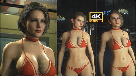 Resident Evil 3 Remake Hot Bikini Mod For Jill Valentine 4k Youtube
