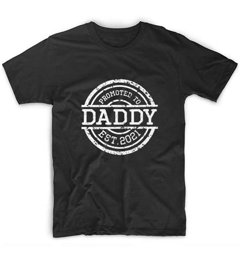 Promoted To Daddy Est 2021 Short Sleeve Unisex T Shirts Clothing