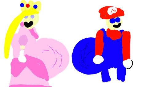 Colors Live Fat Princess Peach And Fat Mario By Breasimp