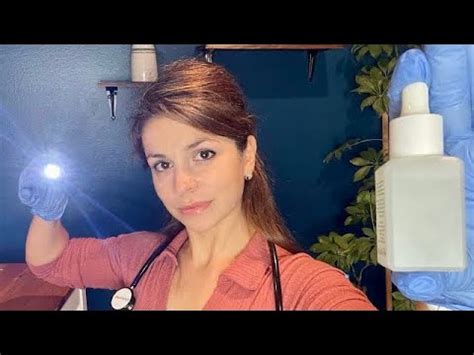ASMR Nurse Exam In BED Realistic Cranial Nerve Exam Ear Cleaning Eye