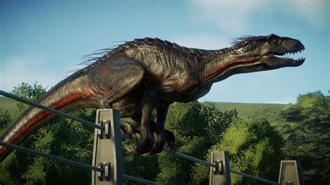 New Indoraptor Climbing Over Fences Jurassic World Evolution 2 Youtube
