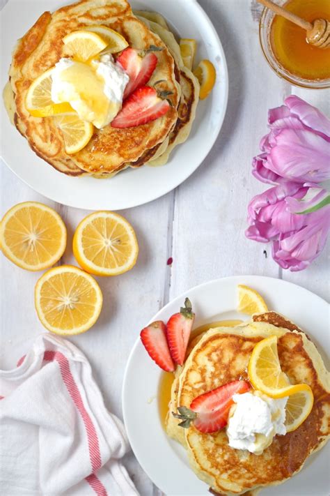 Lemon Ricotta Pancakes The Millennial Cook