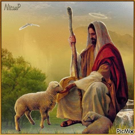 Jesus Christ The Shepherd Безплатен анимиран  Picmix