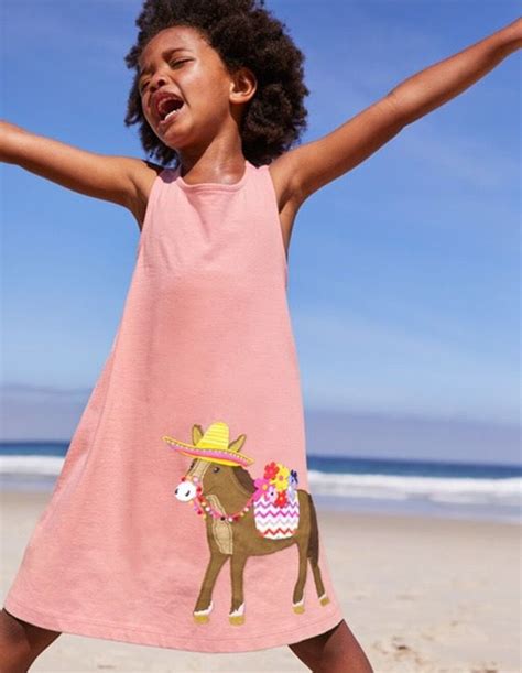 Summer Girls Dress 2020 Toddler Kids Baby Girls Striped Kartoon Animal