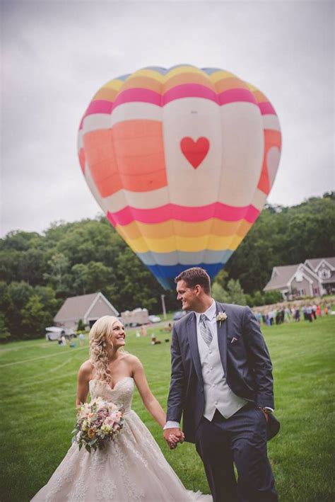 Elegant Hot Air Balloon Wedding In The Country Tara Grant