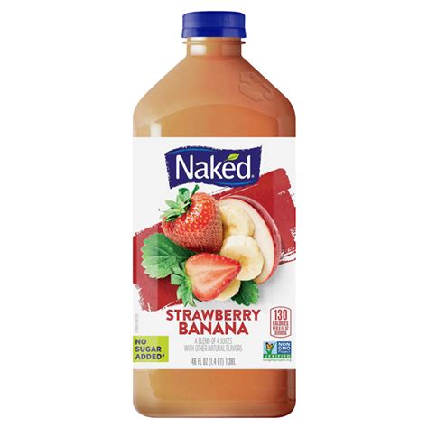 Naked Strawberry Banana Juice Blend 46 Oz Juice And Juice Boxes Meijer
