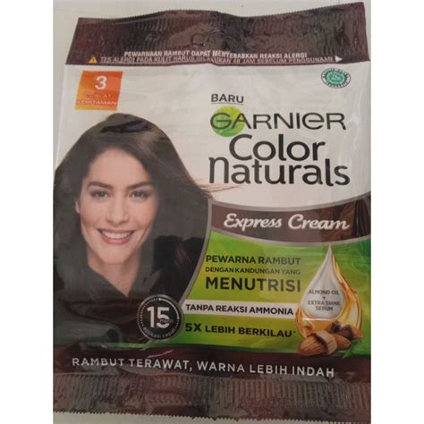 Jual Garnier Pewarna Rambut Color Natural No Coklat Kehitaman