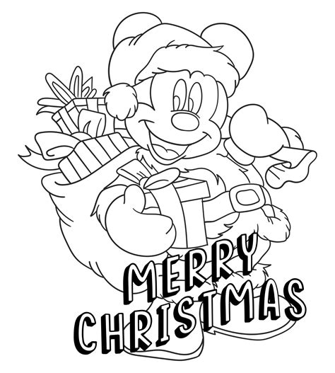 Christmas Coloring Sheets Disney - 10 Free PDF Printables | Printablee