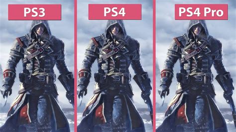 4K Assassin S Creed Rogue Original PS3 Vs PS4 And PS4 Pro