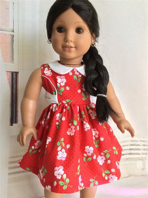Americangirl Doll Dress Party Dress Classic Dress 18 Etsy Doll