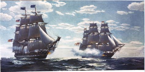 Uss Constitution Vs Hms Guerriere Wallpapers Wallpaper Cave