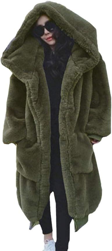 Oversized Winter Faux Fur Coat Women Parka Long Warm Faux Fur Jacket Hoodies Loose Winter