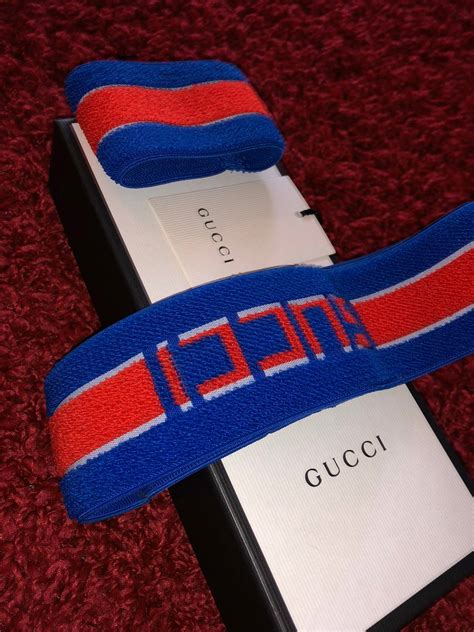 Gucci Gucci Stripe Headband and Wrist Cuffs | Grailed gambar png