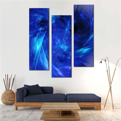 Abstract Design Canvas Print Abstract Digital Artwork Triptych Canvas