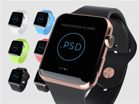 Search free apple watch ringtones on zedge and personalize your phone to suit you. Apple Watch in 6 Colors Mockup | Mockup World