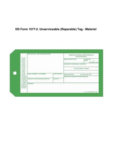 Dd Form 1577 Printable Form Templates To Submit
