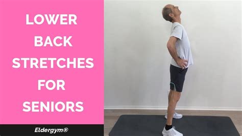 Lower Back Stretches For Seniors Exercises For The Elderly Senior