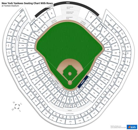 New York Yankees Seating Charts At Yankee Stadium