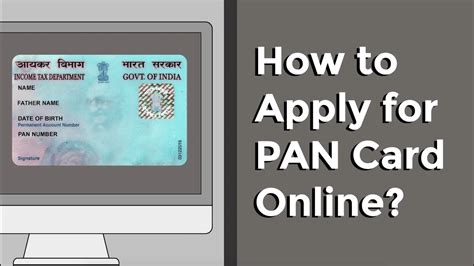 How To Apply For A Pan Card Online Factly Youtube