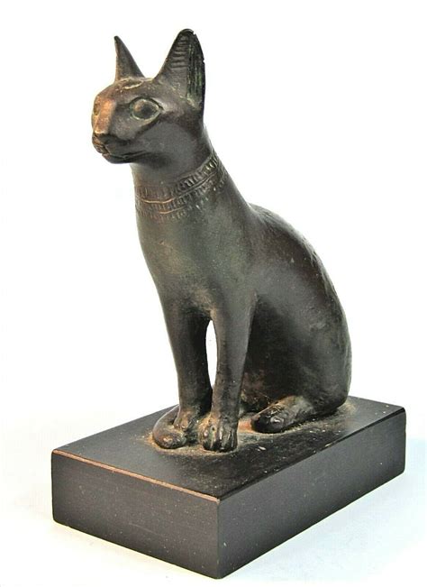 ancient egyptian cat goddess bastet statue vintage alva museum replica 1960 s ebay Кошки