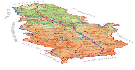 Geografska Karta Srbije 4 Razreddoc