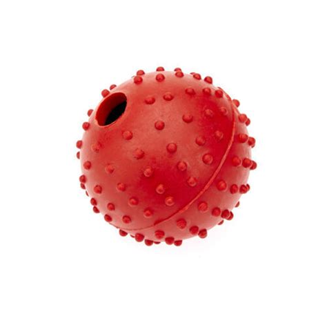 Rubber Pimple Ball Dog Toy Bell Durable Strong 2 Sizes 1 Ball Per