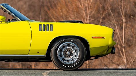 Multi Carbureted 1971 Plymouth Barracuda Is The Curious Yellow Treat Of
