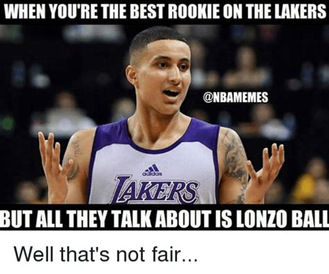 Make memes today and share them with friends! WHEN YOU'RE THE BEST ROOKIE ON THE LAKERS TAKERS BUT ALL ...
