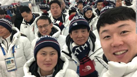North And South Korean Athletes Get Together For A Selfie Cnn