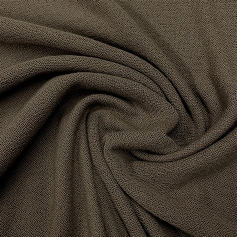 Taupe Merino Woolpolyester Crepe Fabric Natures Fabrics