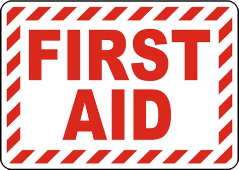 First Aid Sign Claim Your 10 Discount