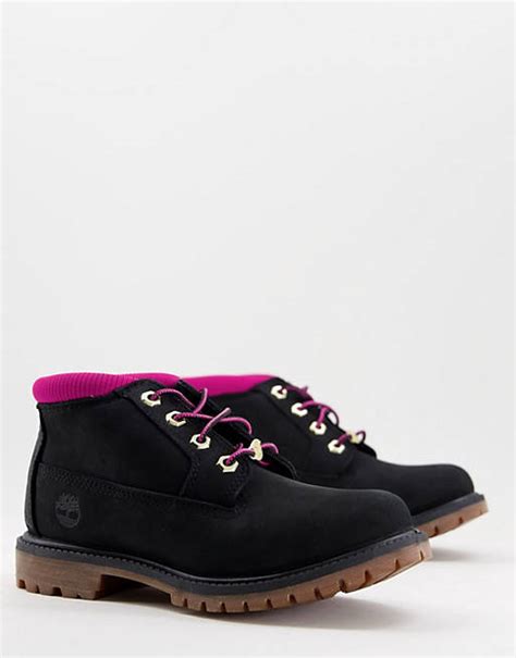 Timberland Nellie Chukka Double Boots In Black Asos