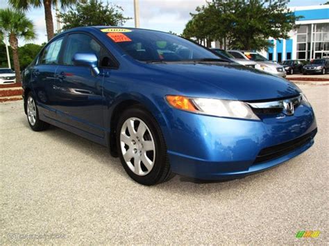 2006 Atomic Blue Metallic Honda Civic Lx Sedan 34923433 Photo 8