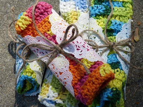 A Pretty Way To T A Dishcloth Crochet Washcloth Pattern Crochet