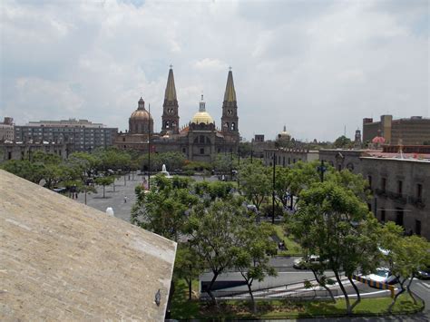 Arquitectura Catedral De Guadalajara Y Plaza De La Liberación Vista Desde El Teatro Degollado