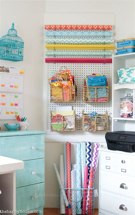 Ikea has so many different options at such affordable prices, making it so easy to create exactly what you need. How to Organize a Craft Room Work Space - The Happy Housie