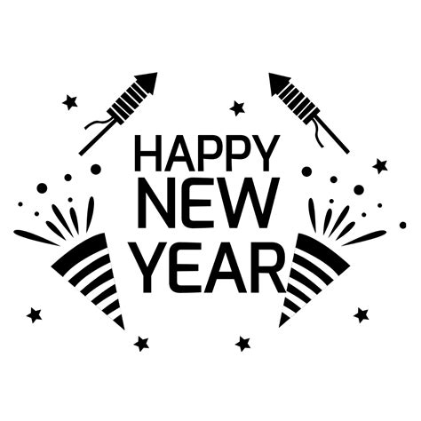 It S A New Year Clipart Black