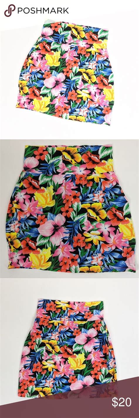 Victorias Secret Pink Tropical Floral Mini Skirt Floral Mini Skirt
