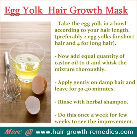 The yolk will work to condition your hair and you can use them as often as you want. Homemade Egg yolk Mask that Improve Hair Growth # ...