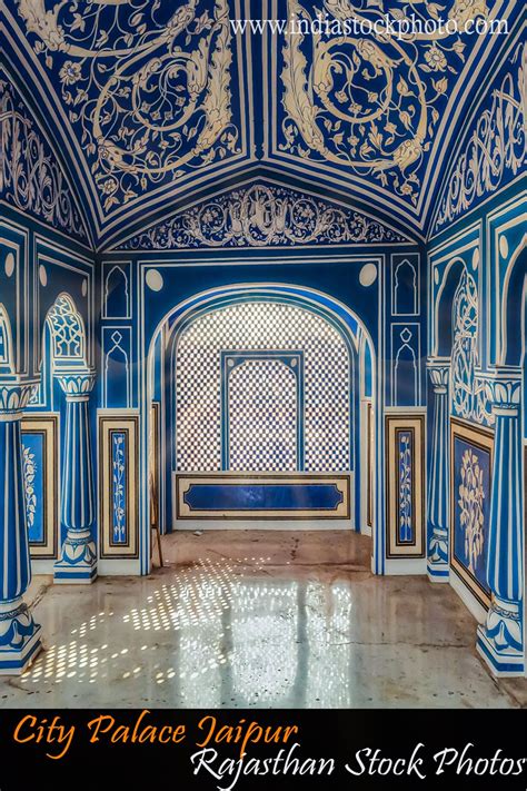 City Palace Jaipur Room Sukh Niwas With Interior Artwork And Decorative