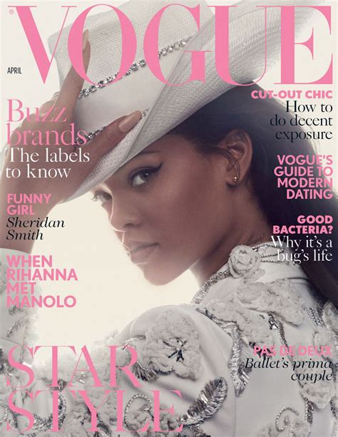 Rihanna Vogue Magazine Uk April 2016 Issue • Celebmafia