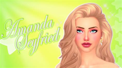 Celebridades Creando A Amanda Seyfried Cc Los Sims 4 Youtube