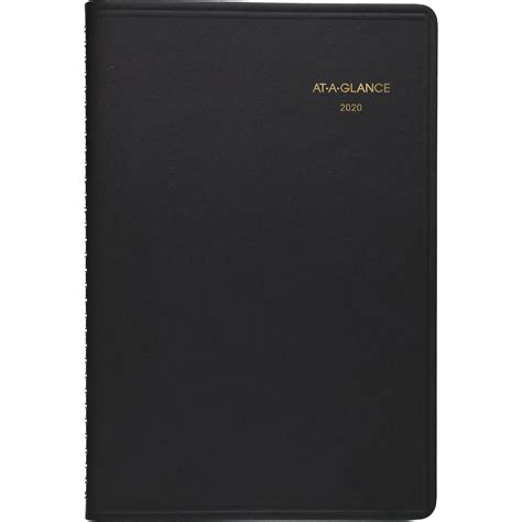 At A Glance Aag708000520 5x8 Daily Appointment Book 1 Each Black