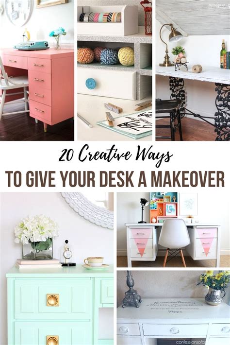 20 Creative Ways To Give Your Desk A Makeover Garden Decor Projects